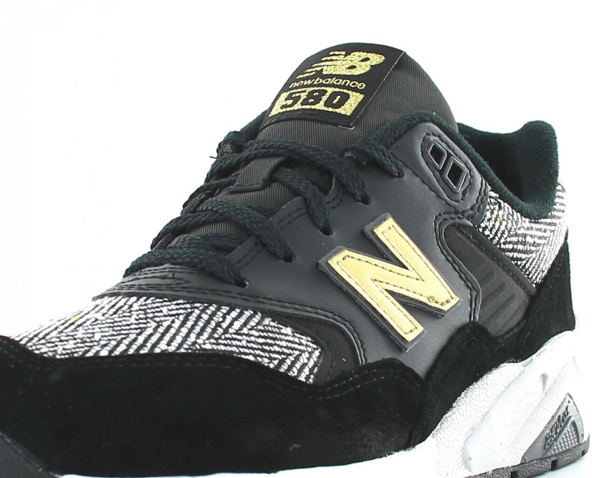 New Balance 580 plaid Black/Print/Gold