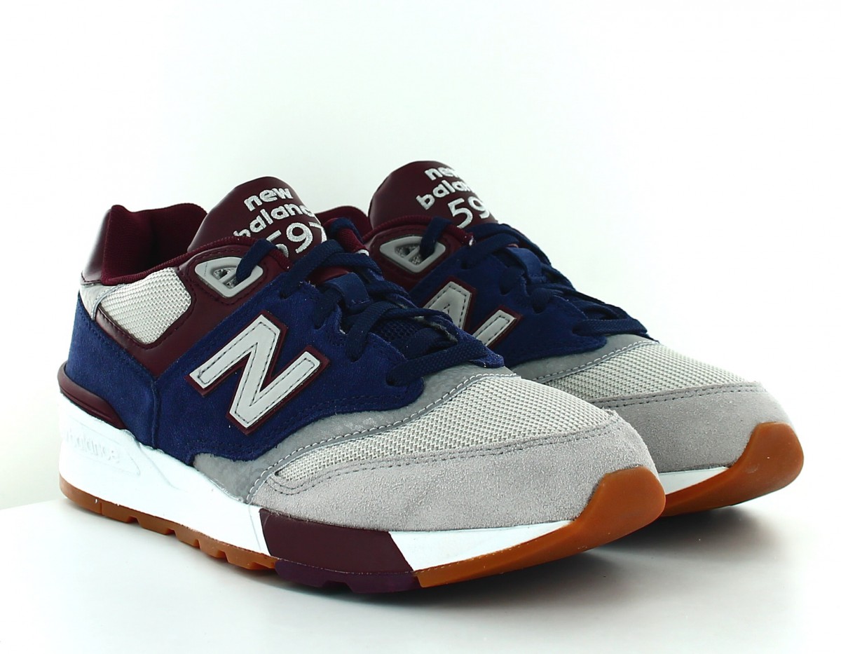 New Balance 597 bleu gris bordeaux