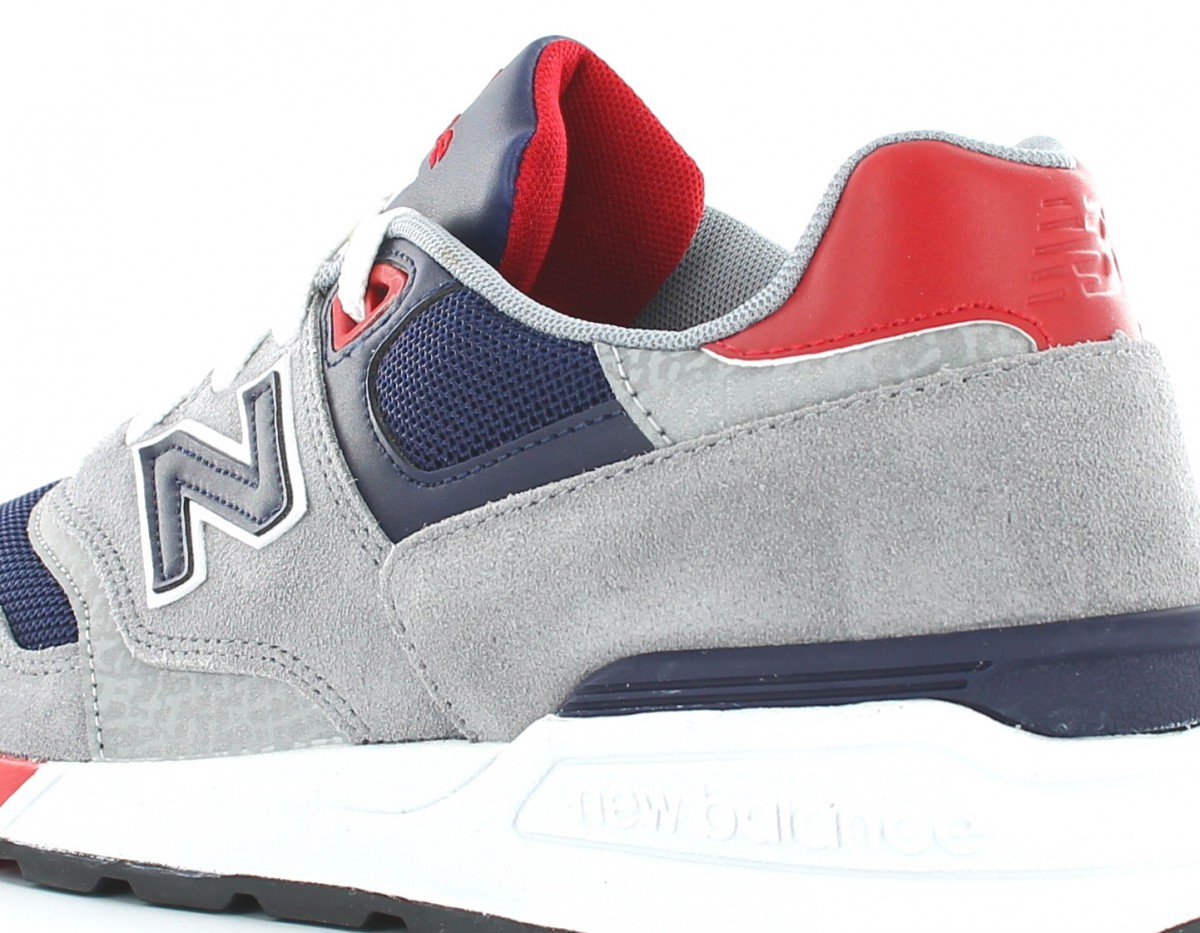 New Balance 597 Grey/Navy/Red