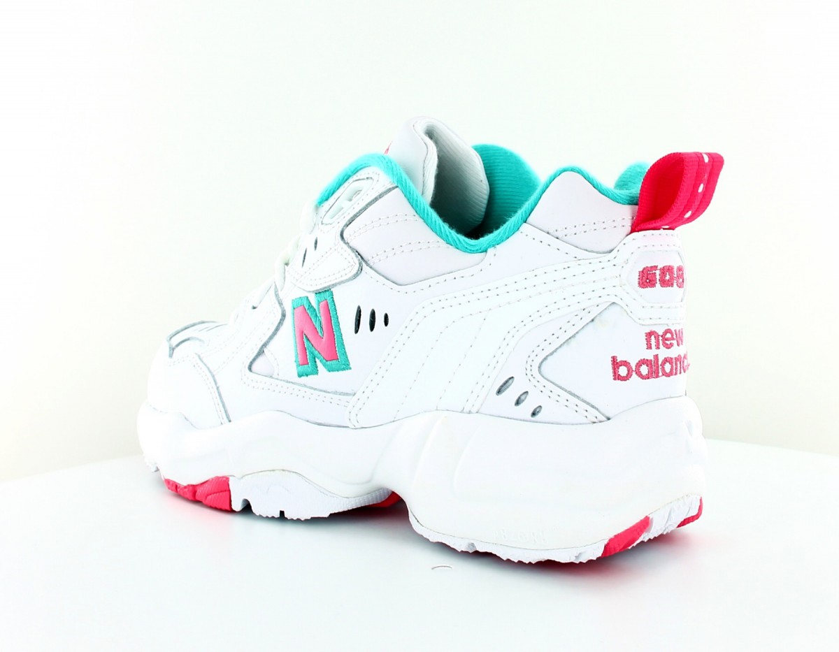 New Balance 608 femme blanc-rose-vert