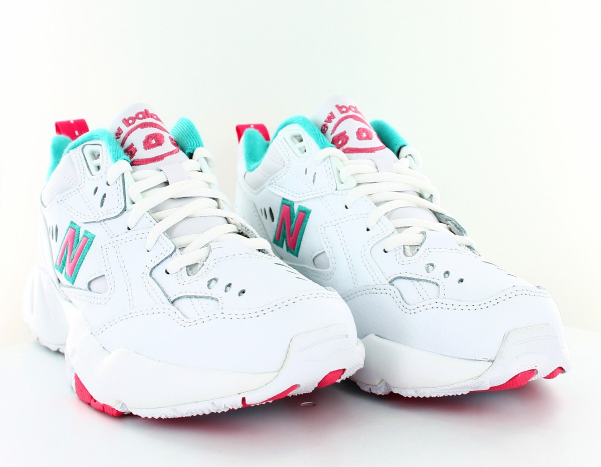 New Balance 608 femme blanc-rose-vert