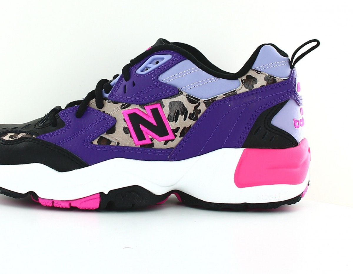 New Balance 608 femme noir rose violet lepoard