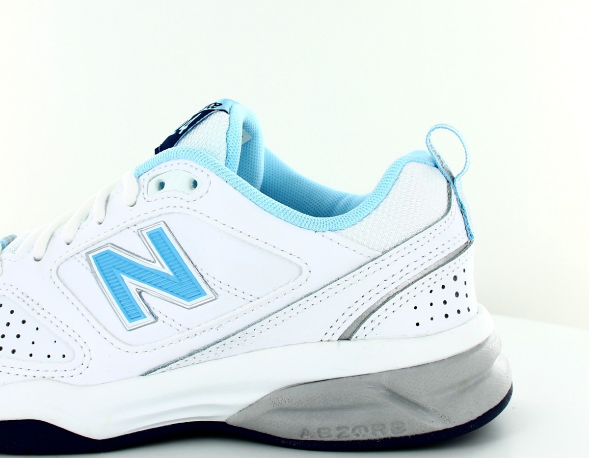 New Balance 624 blanc bleu ciel