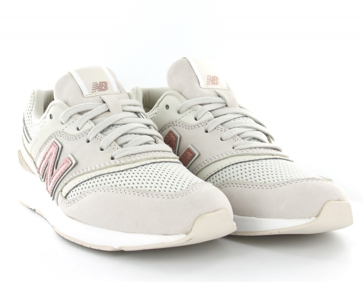 New Balance 697 Femme Gris-Rose-Gold