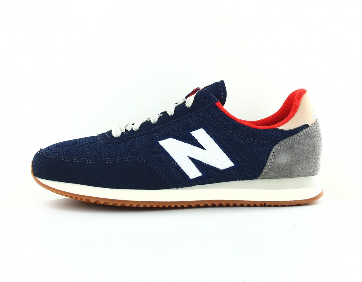 New Balance 720 bleu blanc gris orange gomme