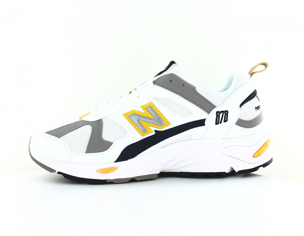 New Balance 878 blanc jaune gris