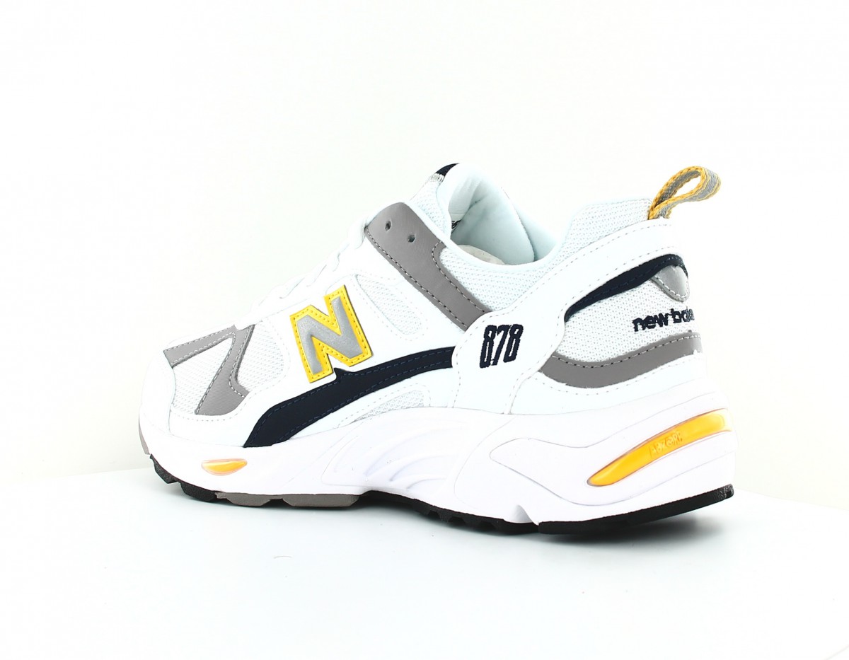 New Balance 878 blanc jaune gris