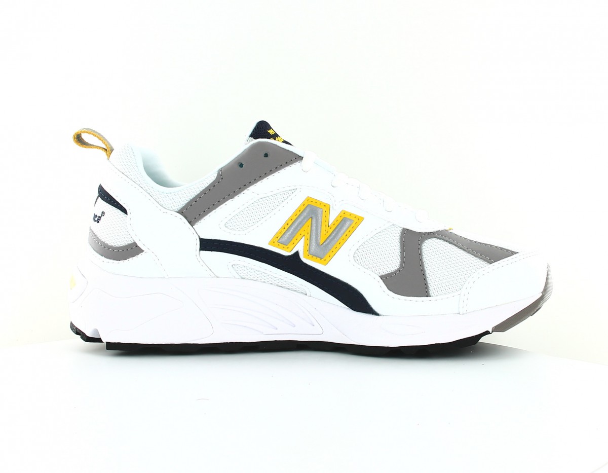 New Balance 878 blanc jaune gris