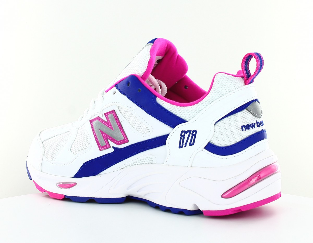 New Balance 878 blanc rose bleu