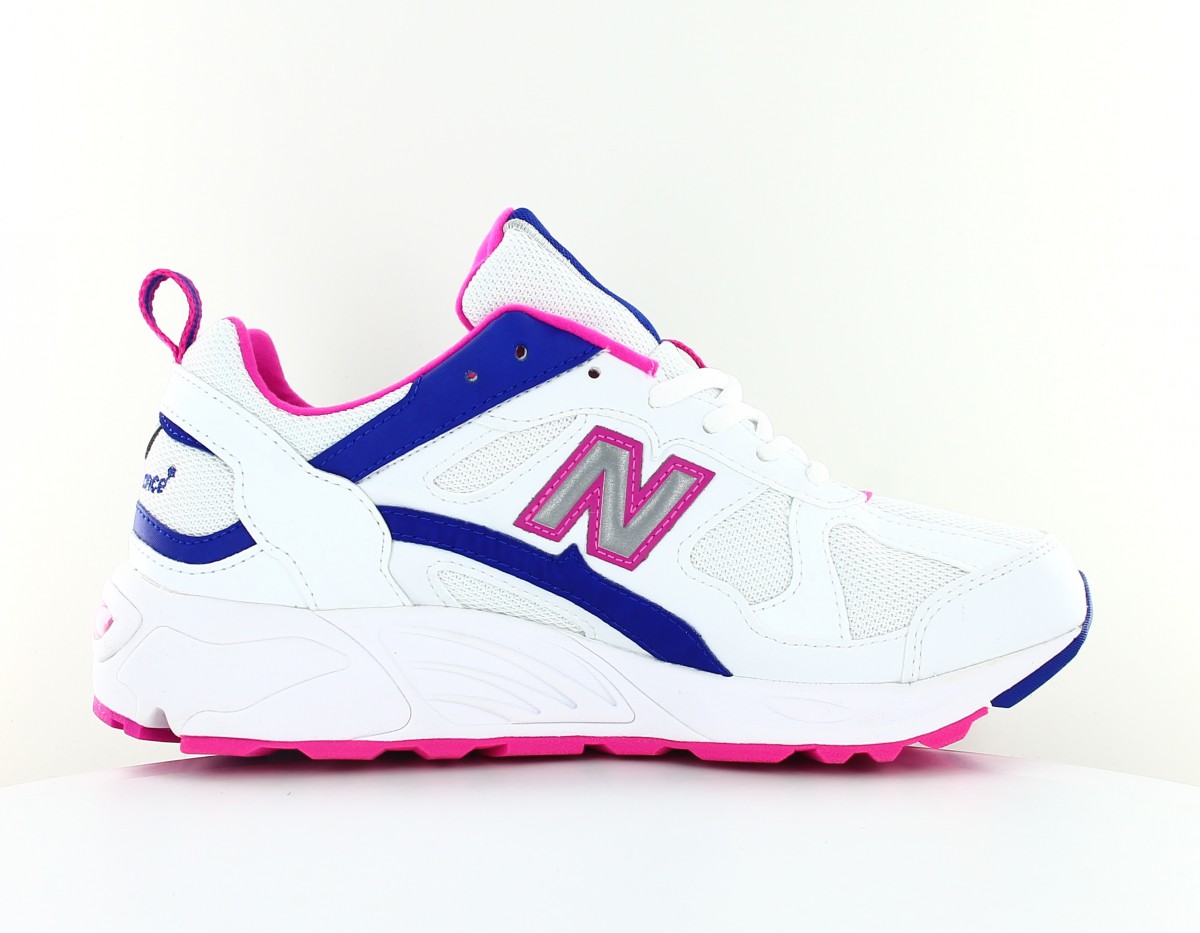 New Balance 878 blanc rose bleu