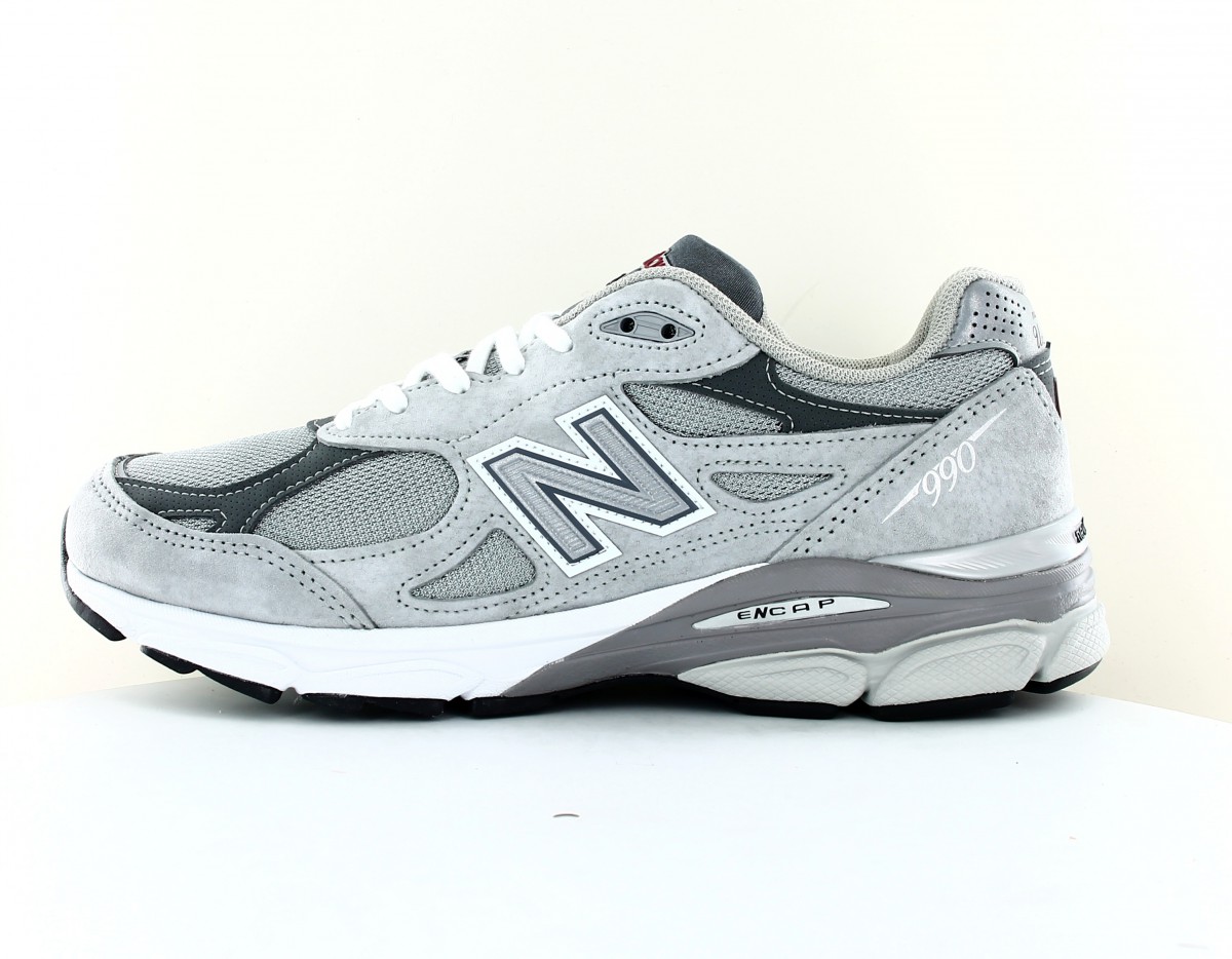 New Balance 990 v3 made in usa gris blanc