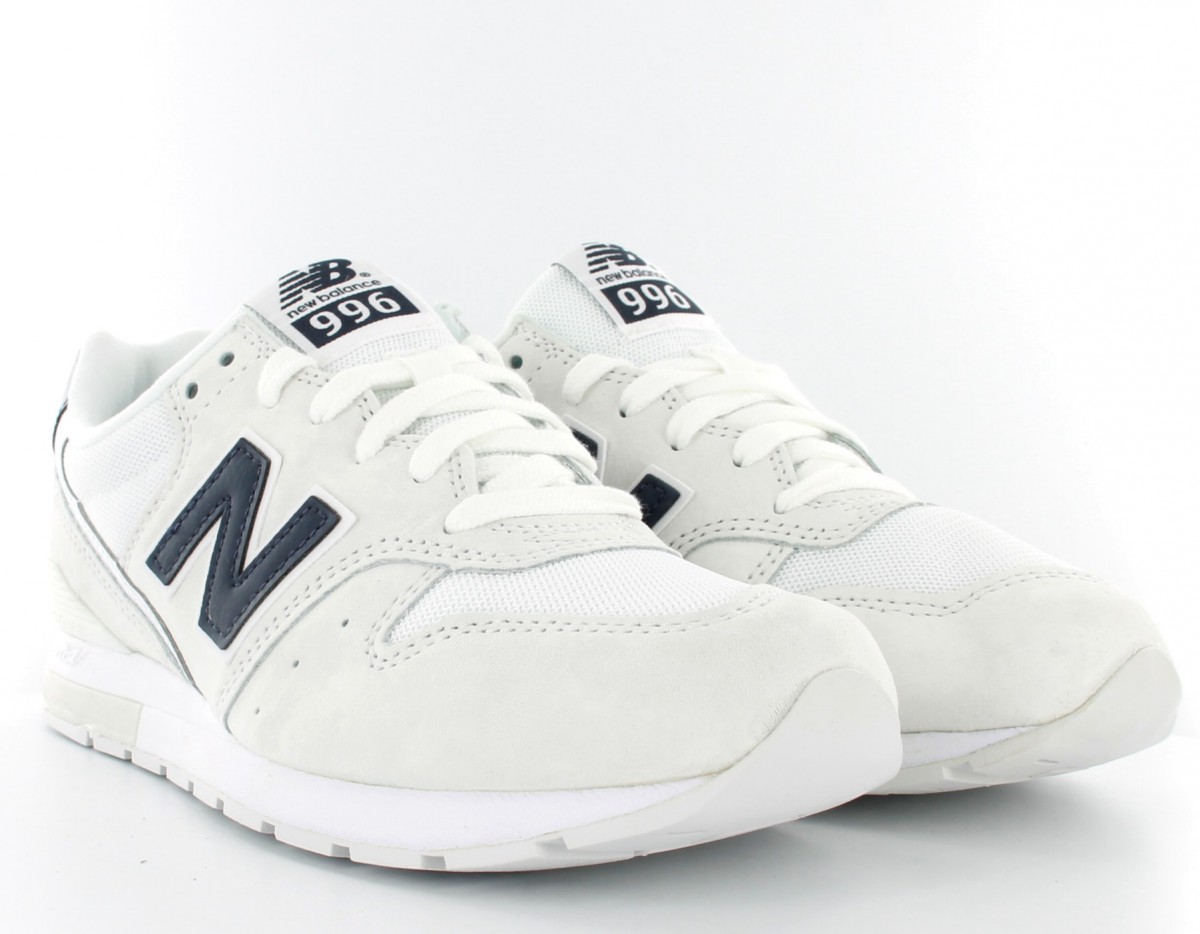 New Balance 996 Suede blanc bleu