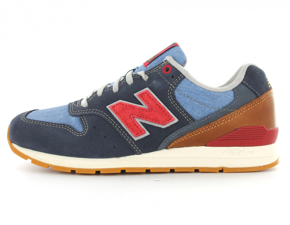 New Balance 996 Suede Navy/Red/Gum