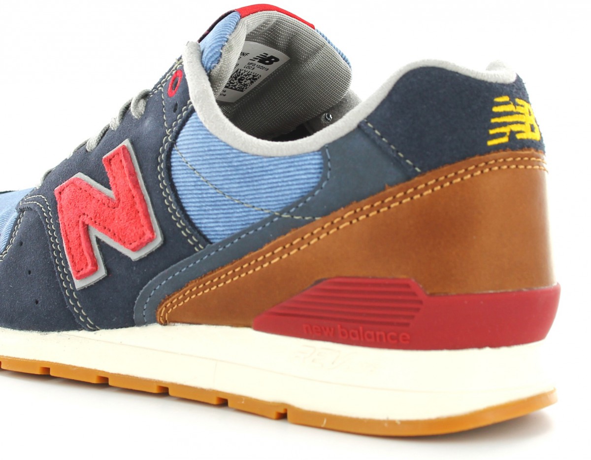 New Balance 996 Suede Navy/Red/Gum