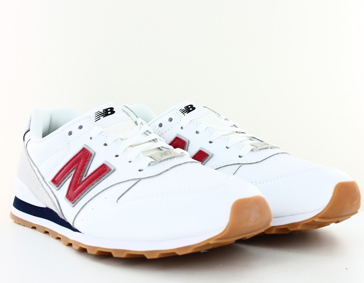 New Balance 996 homme blanc rouge bleu marine gomme