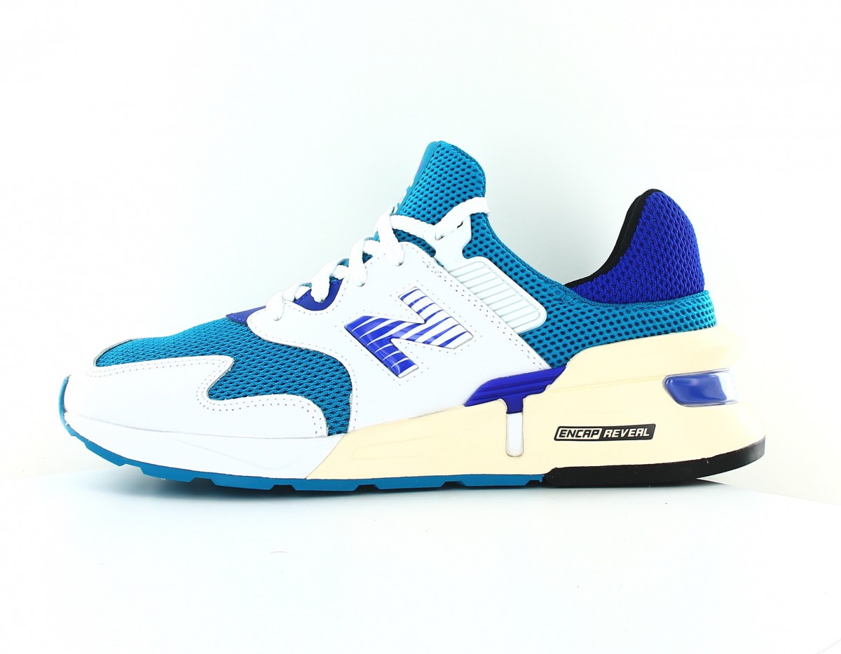 New Balance 997 blanc bleu turquoise