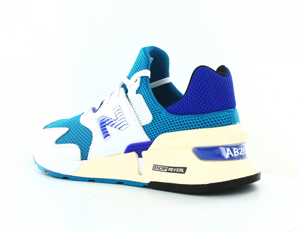 New Balance 997 blanc bleu turquoise