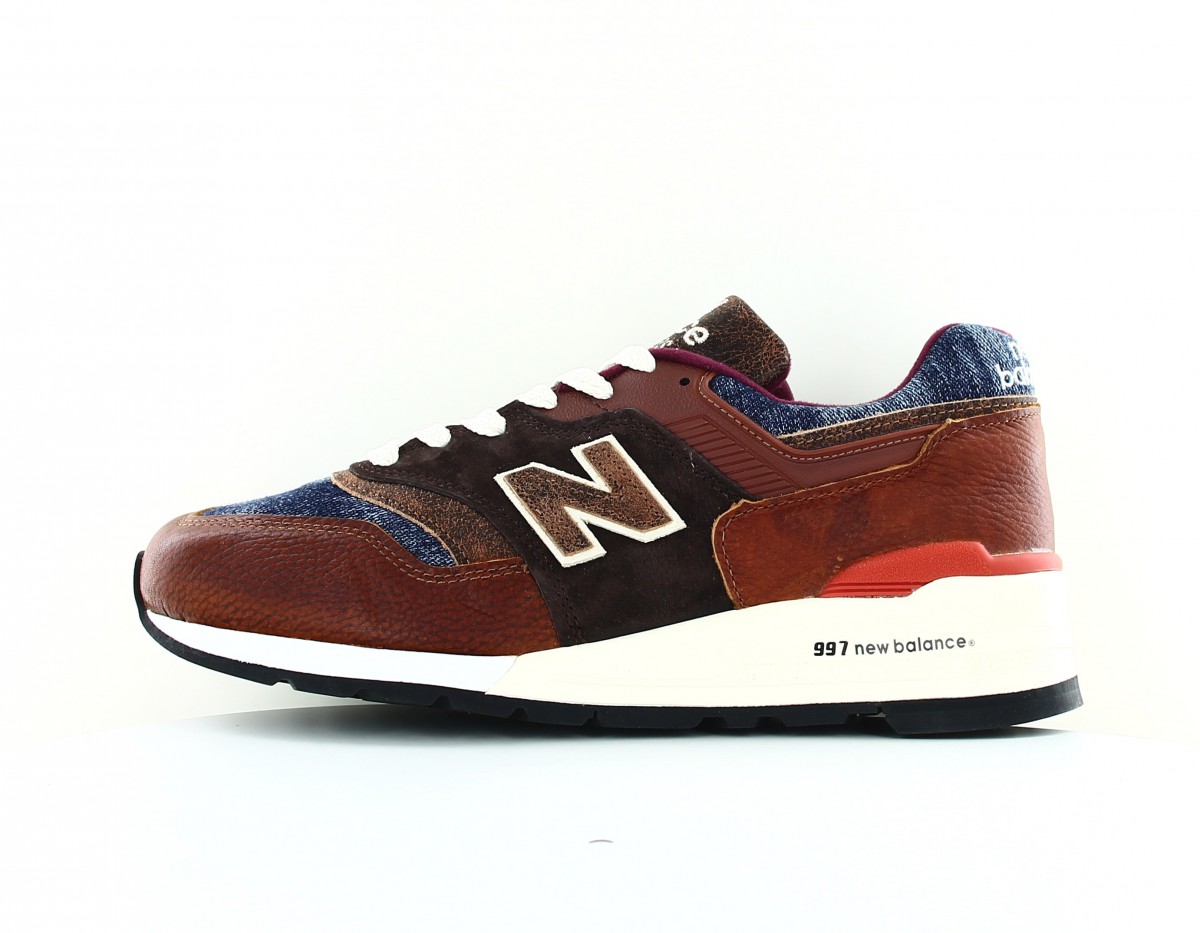 New Balance 997 made in usa bleu jean marron orange