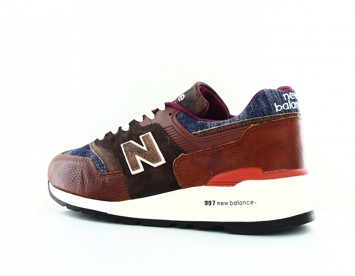 New Balance 997 made in usa bleu jean marron orange