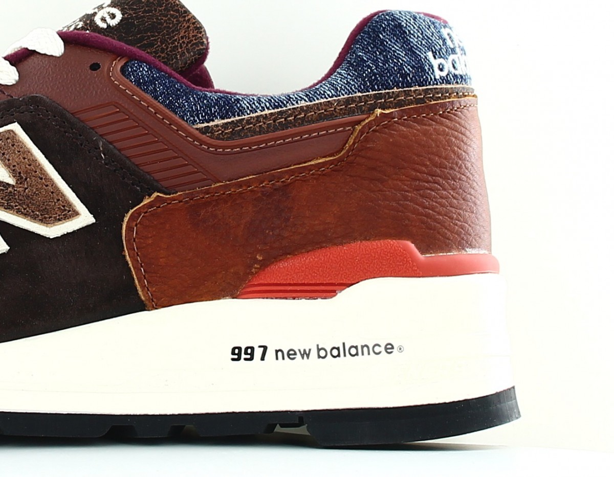 New Balance 997 made in usa bleu jean marron orange