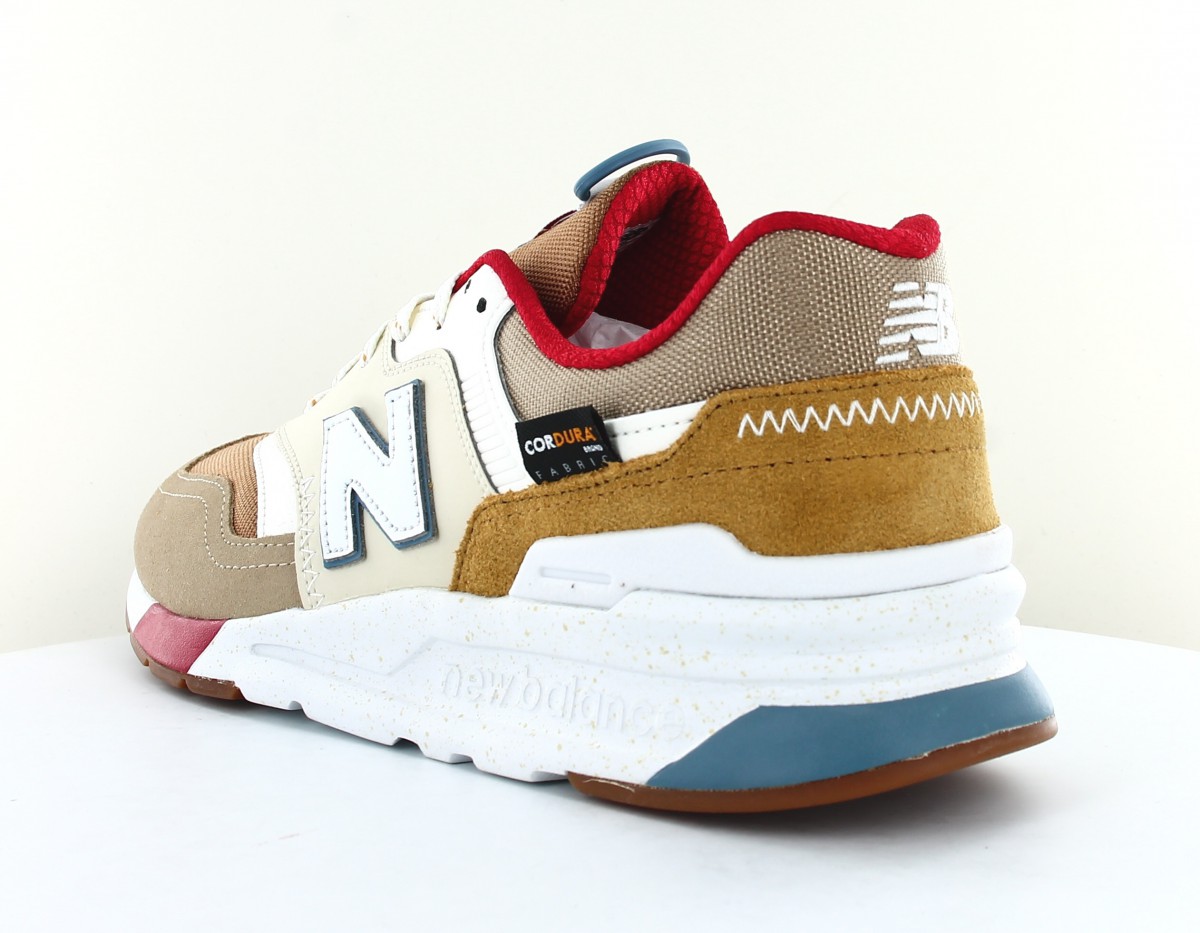 New Balance 997 H beige blanc rouge camel