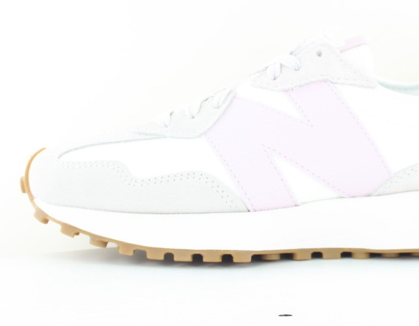 New Balance 327 blanc rose gomme