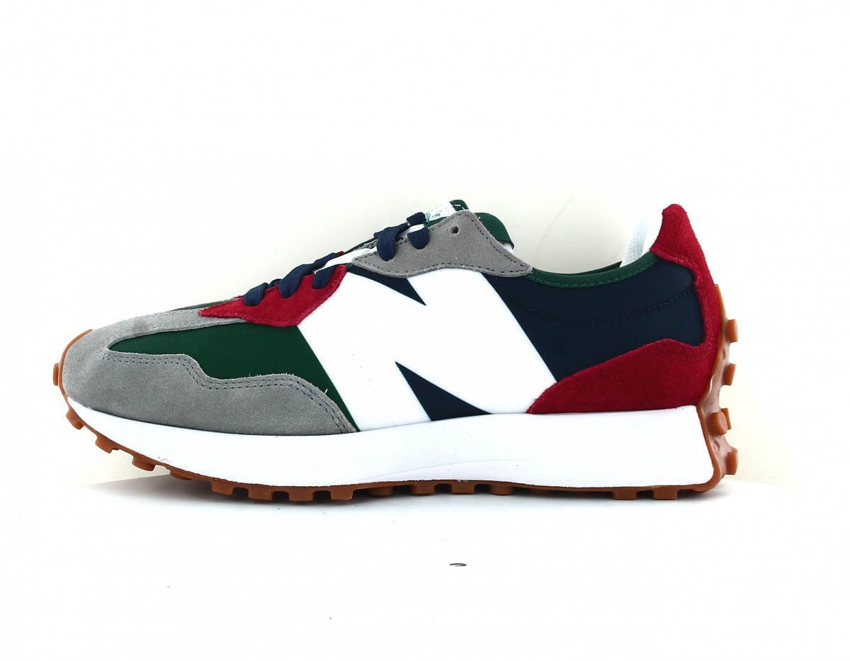 New Balance 327 vert blanc bleu rouge gris