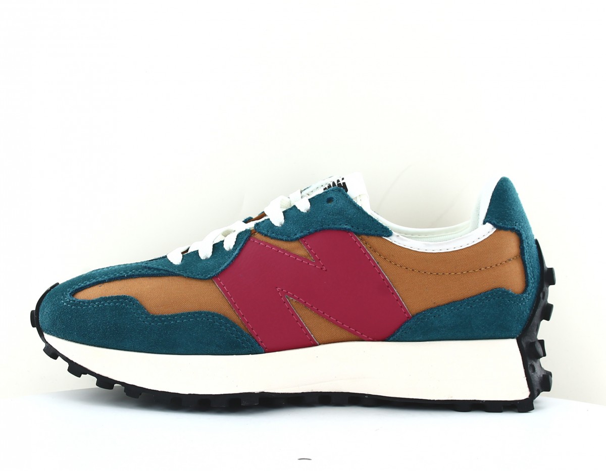 New Balance 327 vert marron rouge