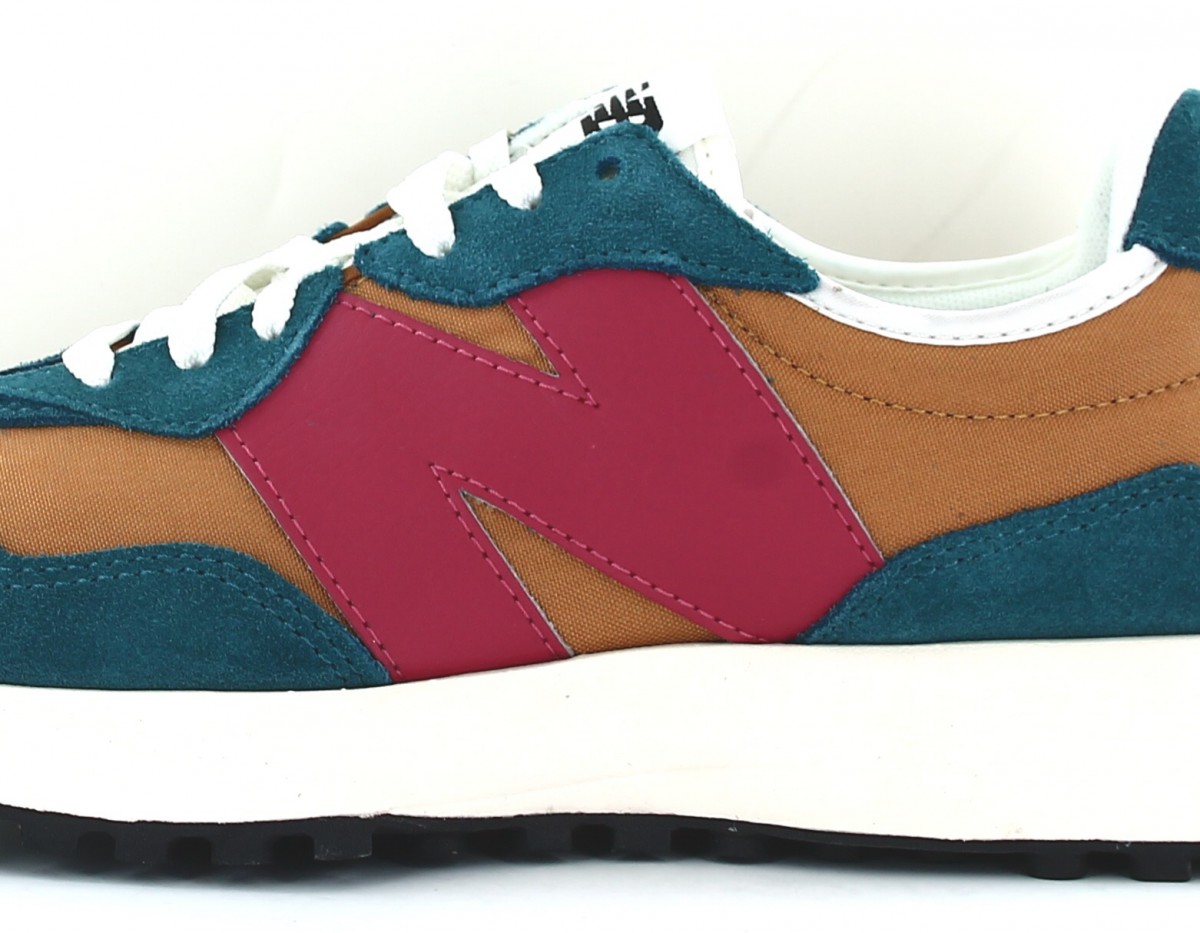 New Balance 327 vert marron rouge