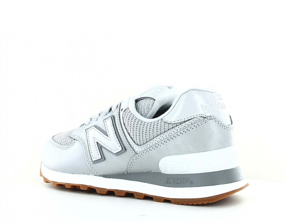 New Balance 574 femme argent gomme