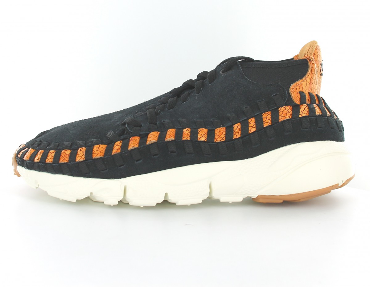 Nike Air footscape woven chukka prm Noir noir orange