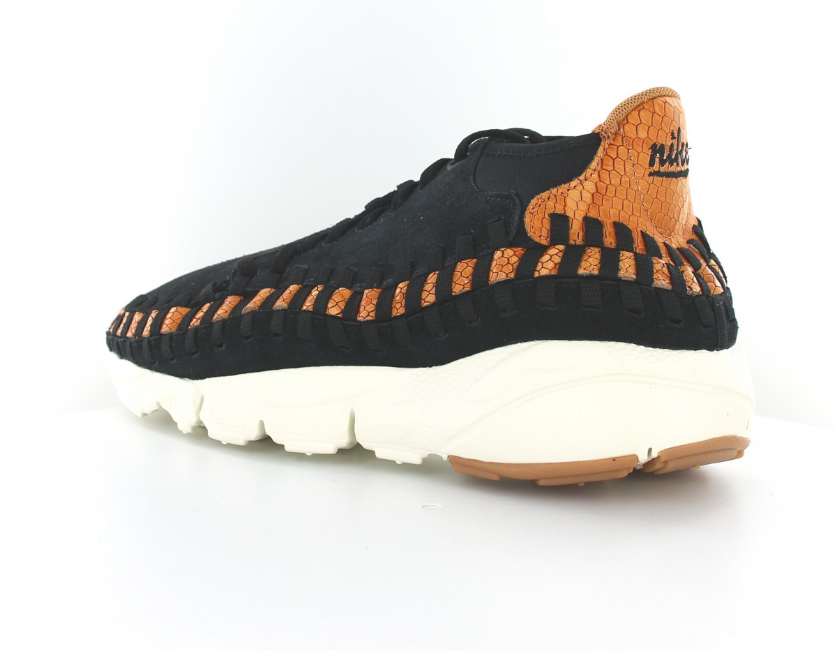 Nike Air footscape woven chukka prm Noir noir orange