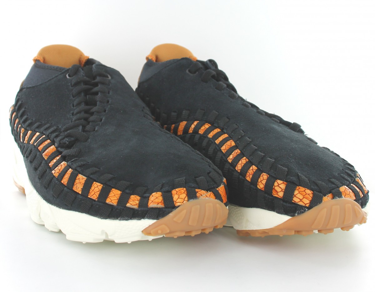 Nike Air footscape woven chukka prm Noir noir orange