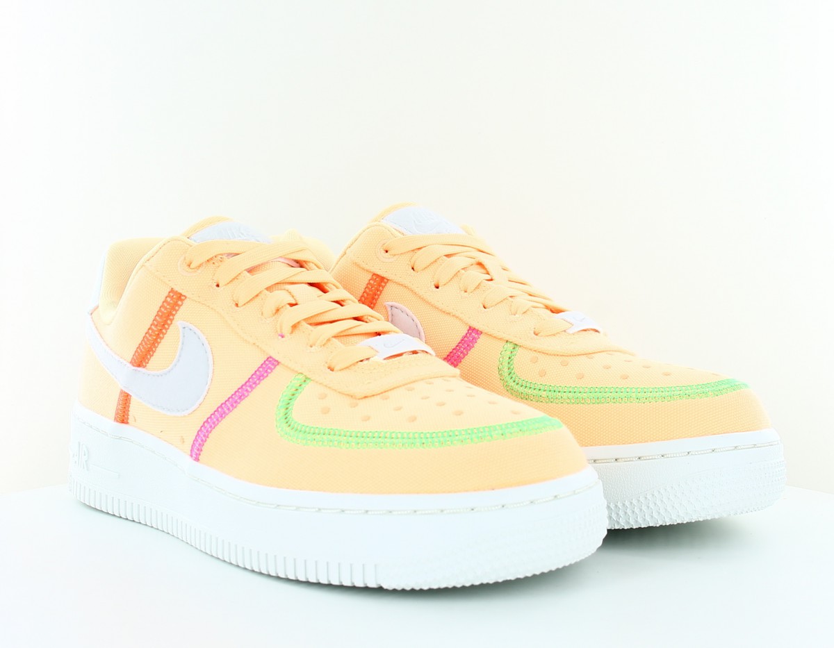 Nike Air Force 1 07 luxe women orange gris vert rose