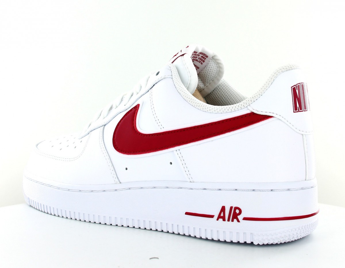 Nike air force 1 '07 3 blanc rouge