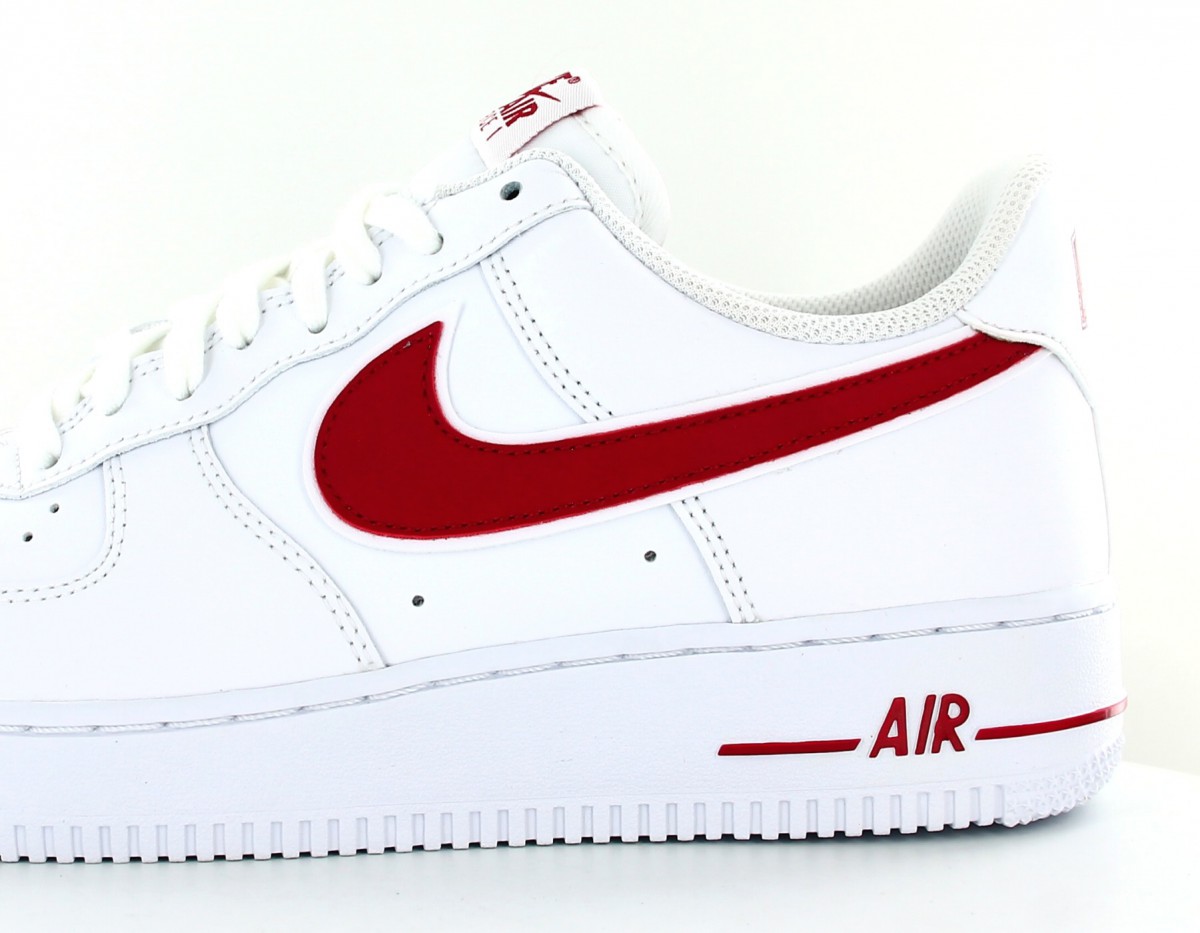 Nike Air force 1 '07 3 Blanc rouge