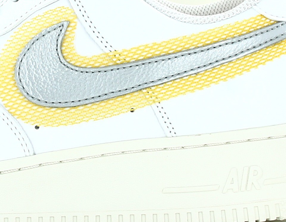 Nike Air Force 1 '07 blanc argent jaune rose