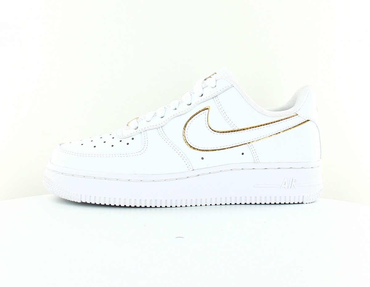 Nike Air force 1 '07 ess femme blanc blanc or