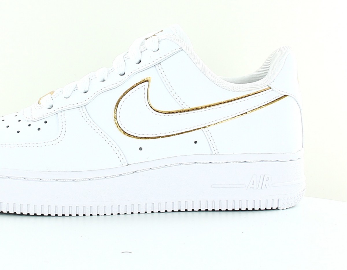 Nike Air force 1 '07 ess femme blanc blanc or