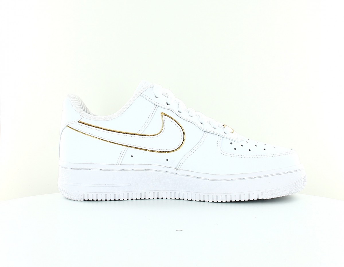 Nike Air force 1 '07 ess femme blanc blanc or