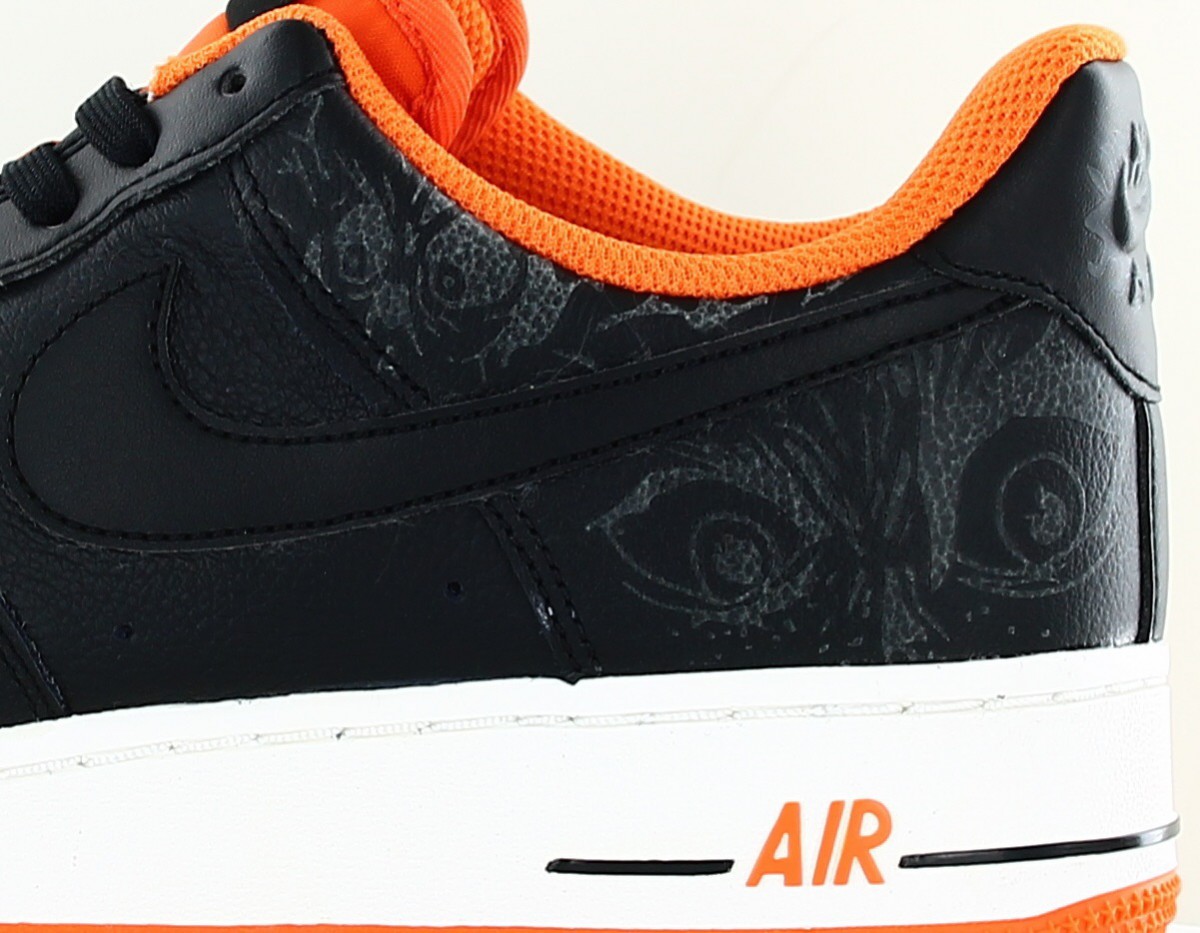 Nike Air force 1 '07 prm halloween noir orange