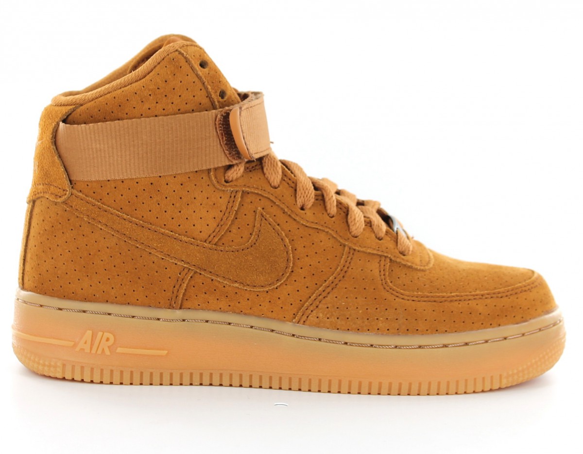 Nike air force 1 hi suede femme BEIGE/BEIGE