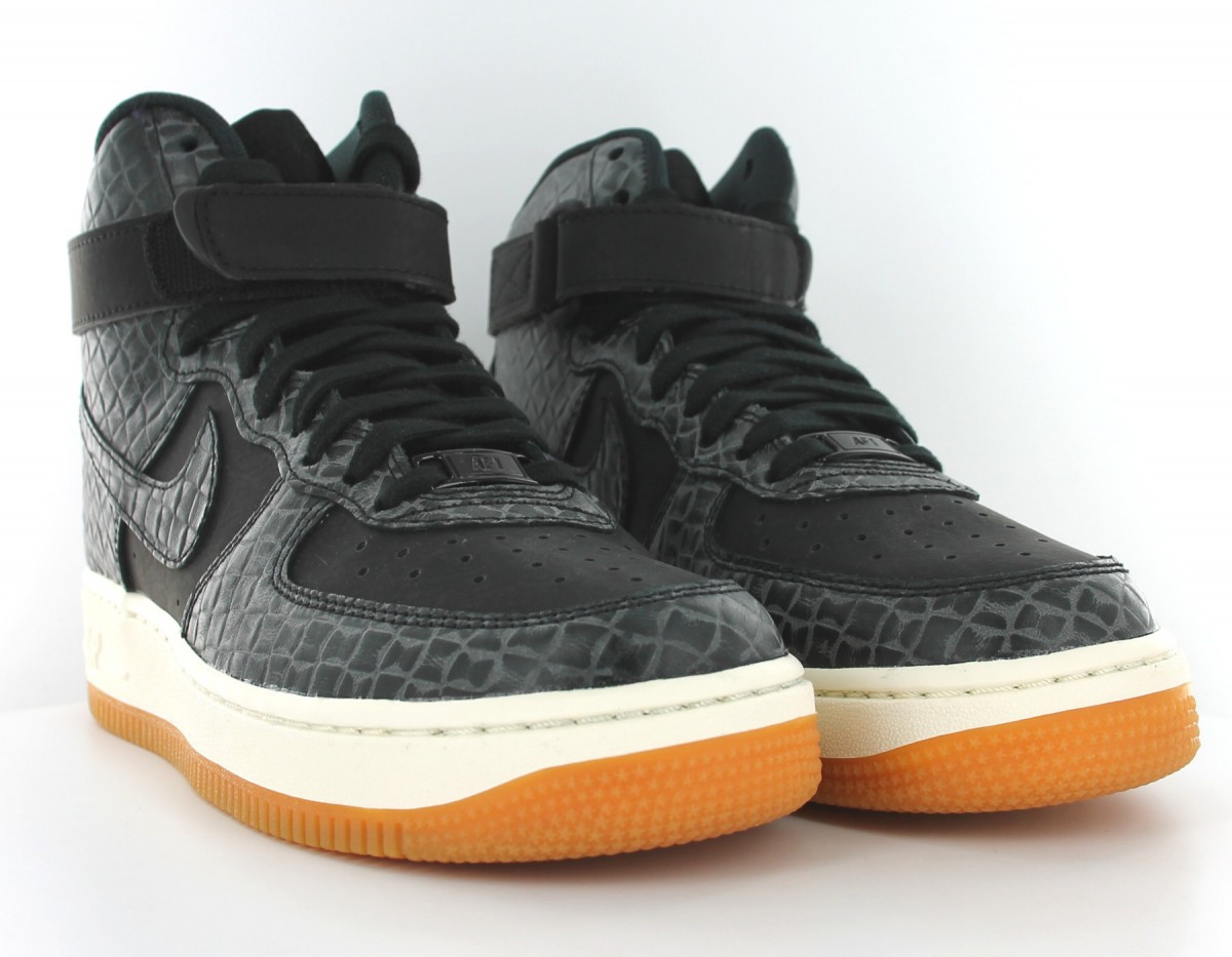 Nike Air Force 1 high top premium NOIR/GOMME