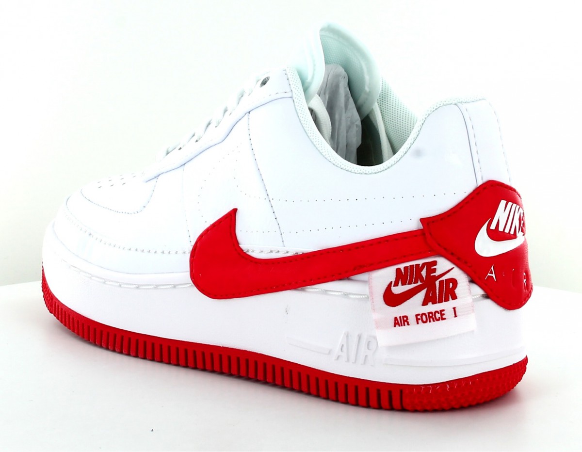 chaussure nike air force 1 femme blanche rouge