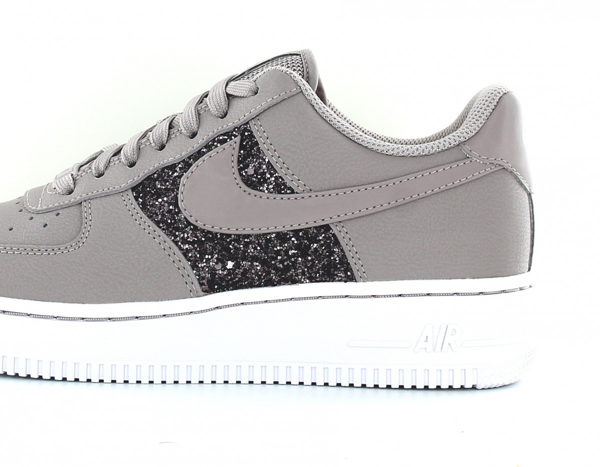 Nike air force 1 low mauve blanc paillette