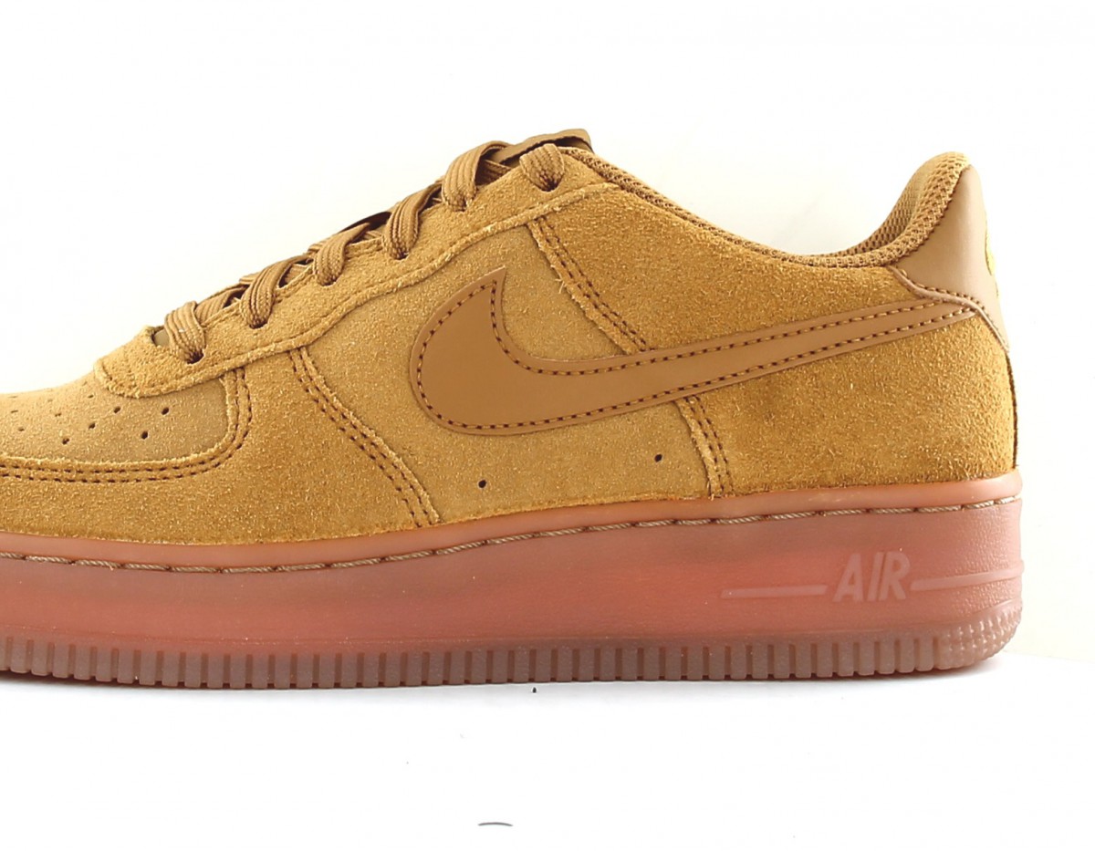 Nike Air force 1 lv8 3 gs brun clair wheat gomme