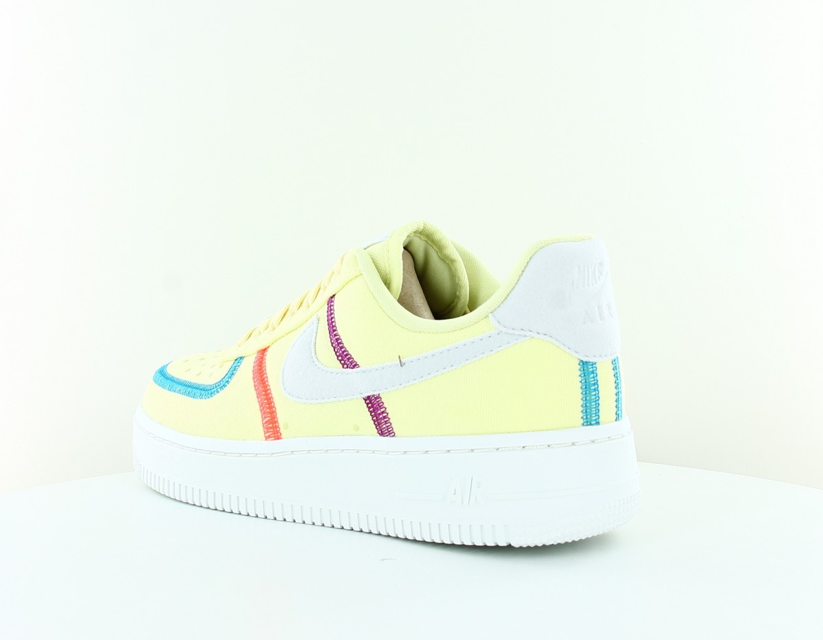 Nike Air Force 1 07 luxe women jaune gris orange bleu