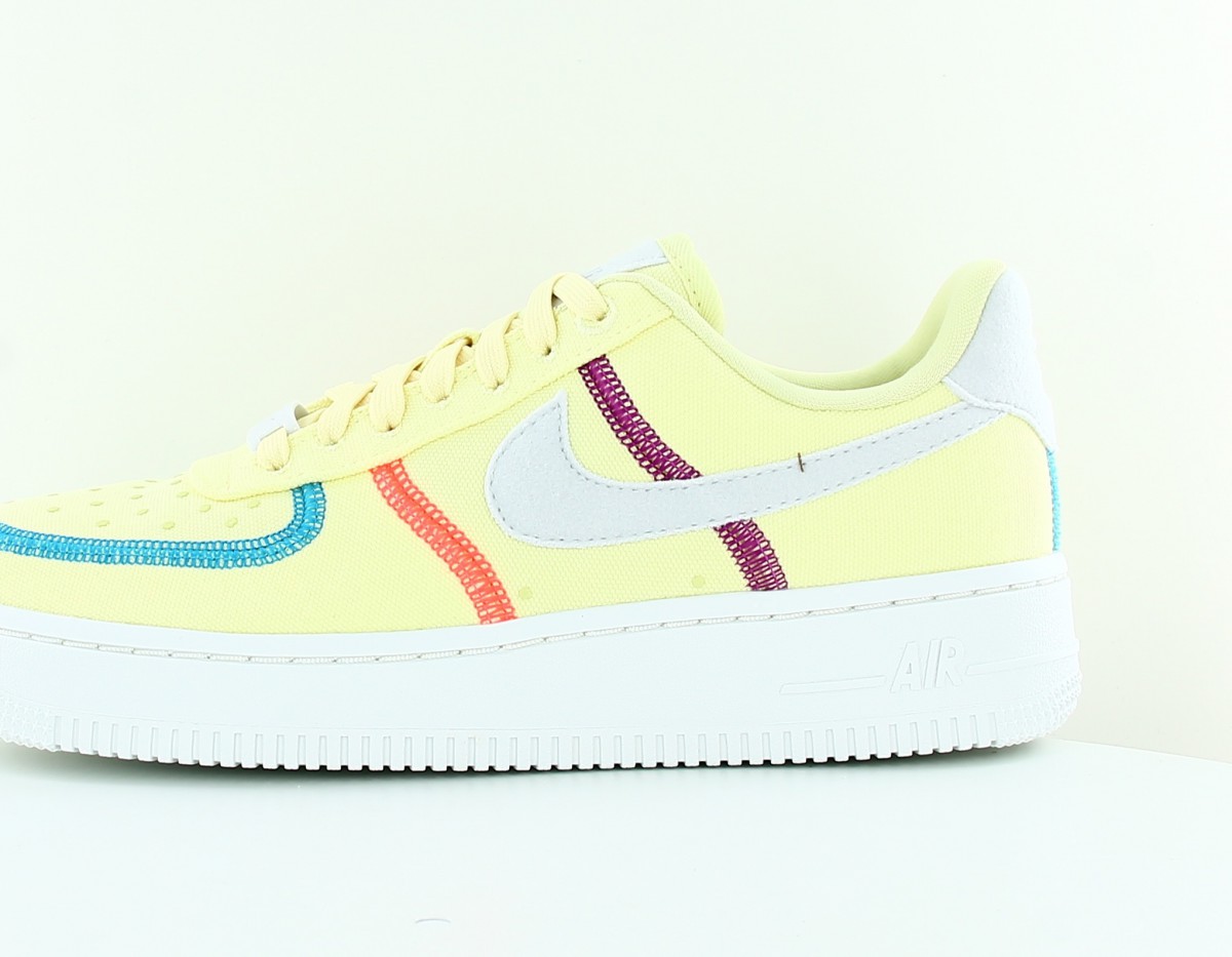 Nike Air Force 1 07 luxe women jaune gris orange bleu