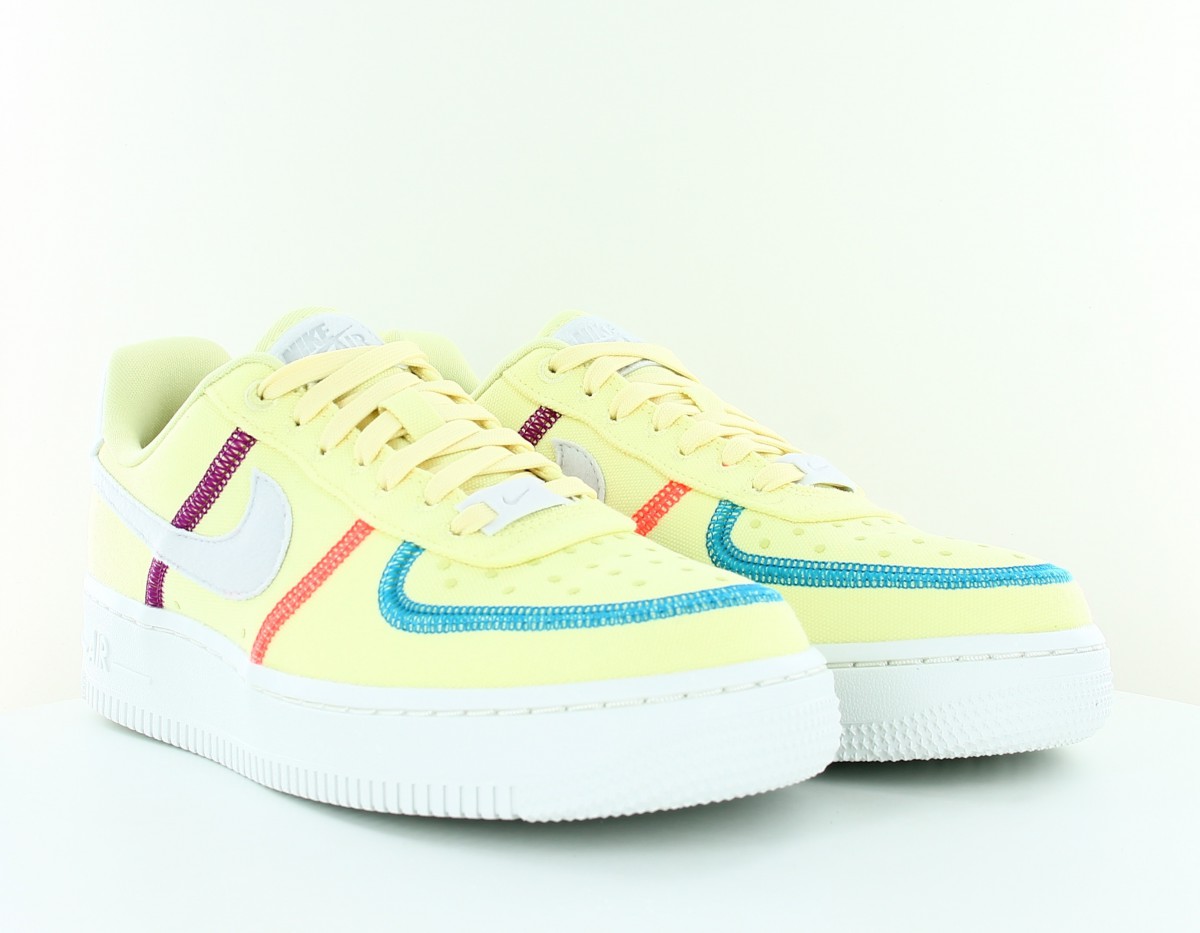 Nike Air Force 1 07 luxe women jaune gris orange bleu