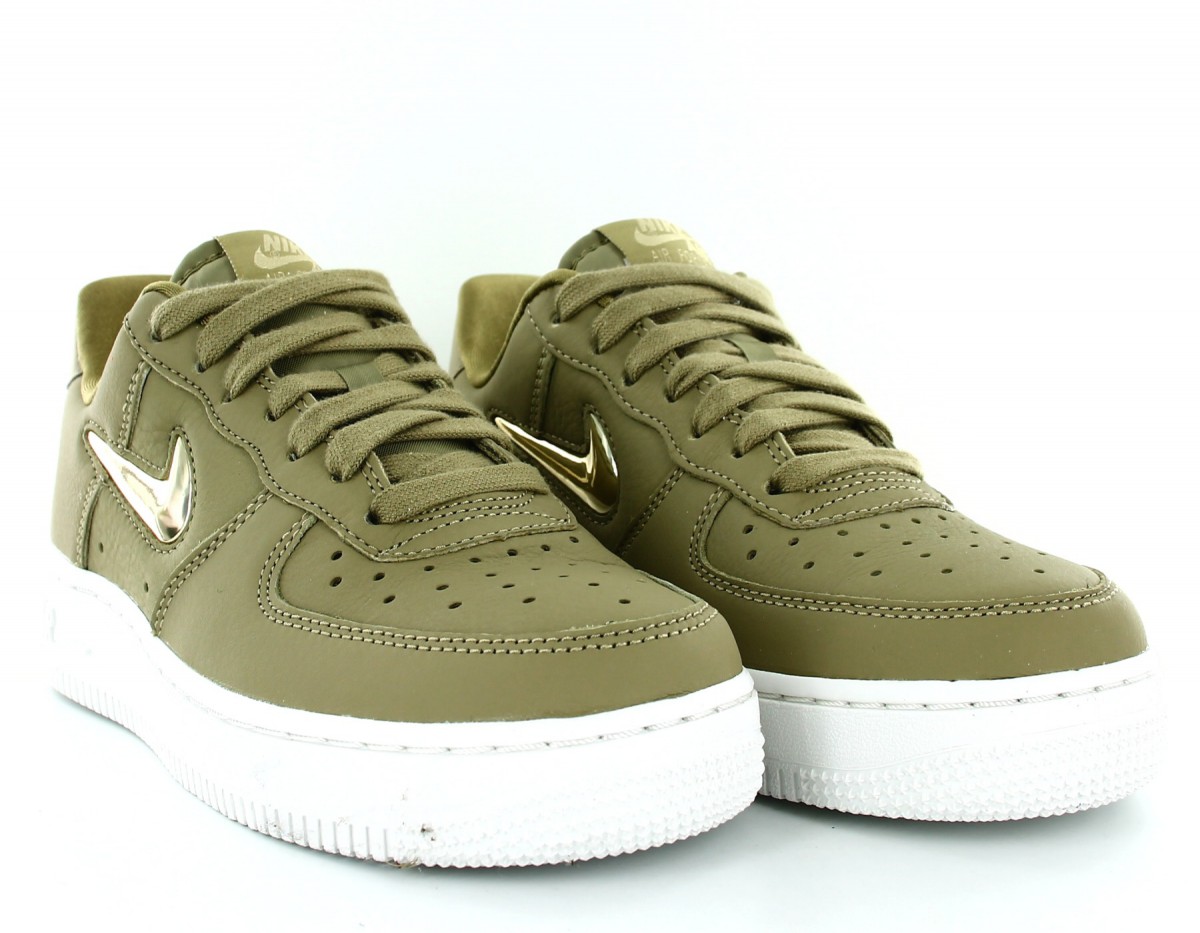 Nike Air Force 1 premium LX women olive-blanc-or